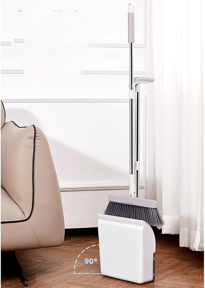 Folding Standing Broom Household Sweeper Dustpan Set Sweep