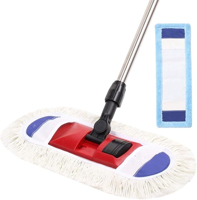 Mop - Professional Microfiber Hardwood Floor Mop Flat Mops with Pieces Reusable Washable Pads for Home and Office Wet or Dry Floor Cleaning
