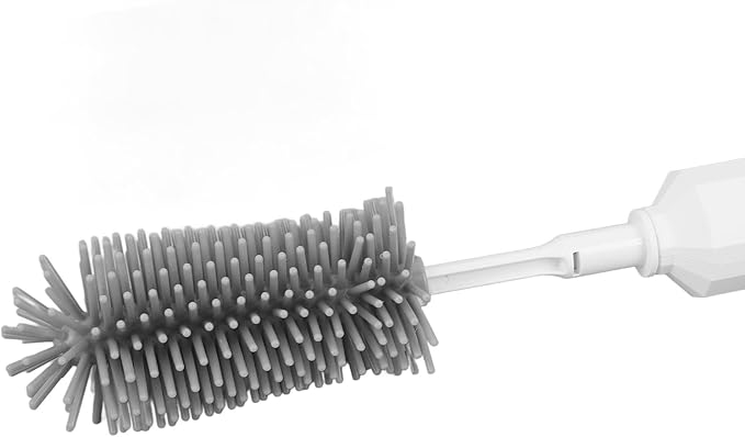 Electric Bottle Brush Set Rechargeable Electric Bottle Cleaning Brush with 2 Replaceable Heads 3 Speed Adjustable for Efficient Cleaning Includes Drying Rack and Storage Case fo