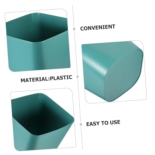 2Pcs Plastic Trash Cans Large Capacity Open Top Garbage Bins for Kitchen Bathroom Office Thickened Material Wastebaskets for Household Organization