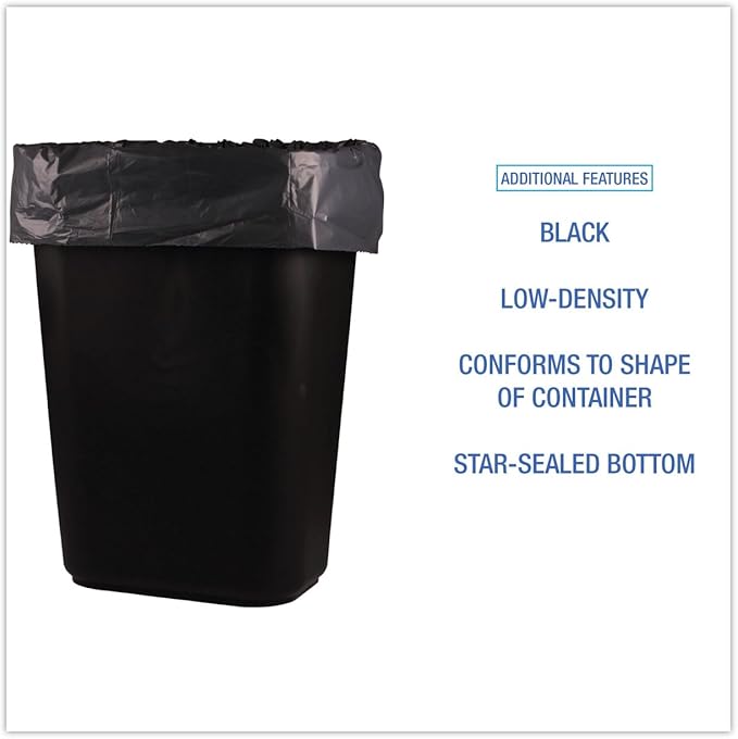 Heavy-Duty Trash Bags 150 Count Bulk Black 16 to 20 Gallon Capacity
