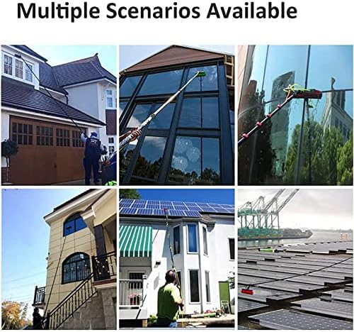 Glass Cleaning Brush Home Water Fed Telescopic Pole Kit Solar Panel Brush Rotating for Photovoltaic PanelWater Fed Pole Telescopic Window Cleaning Kit Solar Panel Brush Telescopic Water
