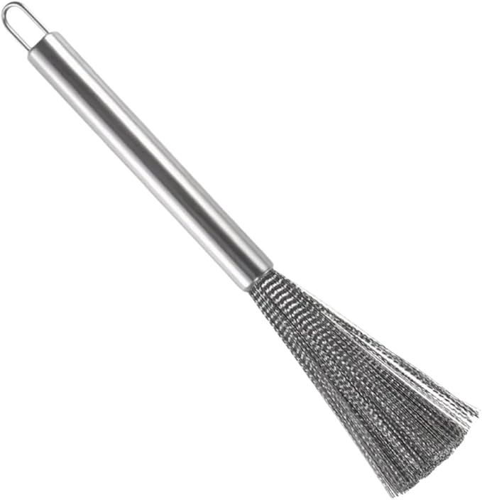 Stainless Steel Pot Brush Long Handle Multi-Functional Cleaning Brush Hanging Washing For Kitchen Sink Pans Scrubber Tools(1PCS M)