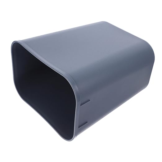 13quart Space-Saving Square Trash Can for Office Kitchen and Wastebasket for Small Spaces Easy to Clean and Maintain Gray Color