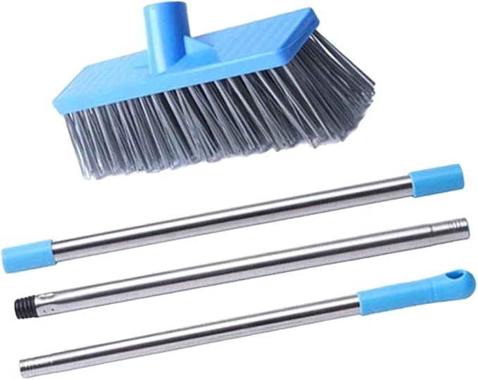 Floor Scrub Brush Stiff Bristle Grout Cleaner Bathroom Brush Long Handle