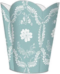 Marye-Kelley WB437-Aqua Provencial Wastepaper Basket