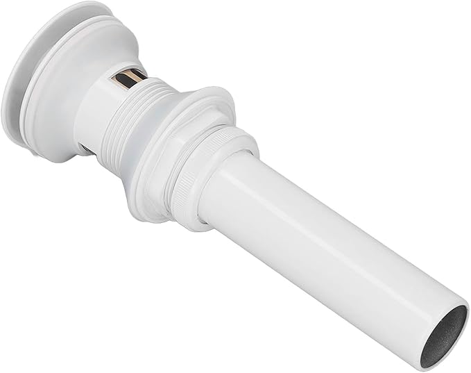 Pop Up Drain Stopper Press Bounce Deodorization Bathroom Sink Drain White for Home (With Hole)