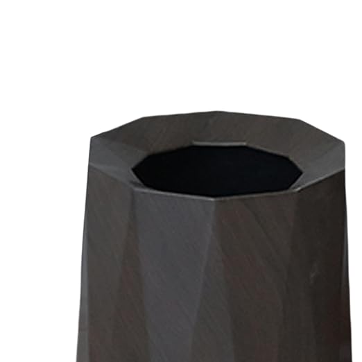 Trash Can Trash Bin Wastebasket Waste Basket for Living Room Patio Toilet Bedroom Walnut Color