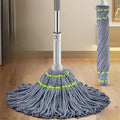 Self-Wringing Twist Mop with Microfiber Head – Reusable Floor Cleaning Mop with Extendable Stainless Steel Handle