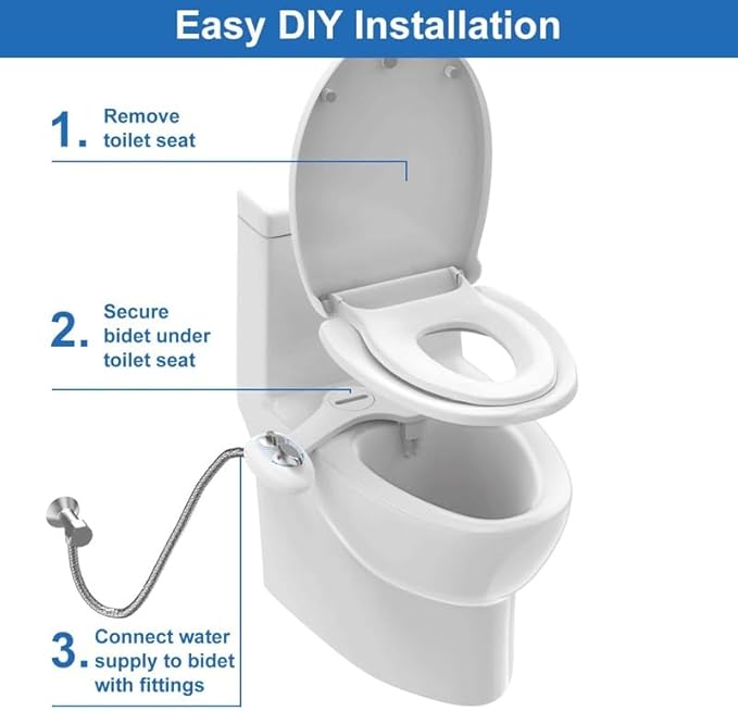Easy To Install Smart Unplugged Body Cleaner Cold and Hot Water Nozzle Toilet Cover