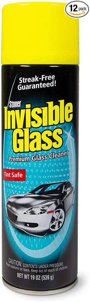 Invisible Glass Cleaner 19oz Sold 12 Aerosol Cans Per Case (91164)