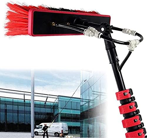 Professional Water Fed Pole Kit 12-36Ft Solar Panel Window Cleaner with Telescopic Brush for Truck Caravan Window Glass Cleaning Kit with 180° Rotatable Brush Head39Ft39FT/12M