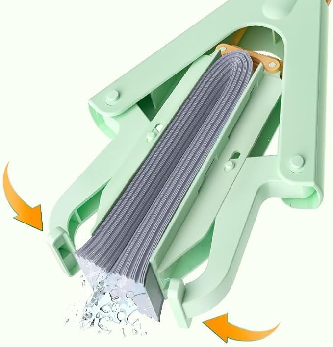 Household Absorbent Foldable Sponge Mop Free Hand Wash Squeegee