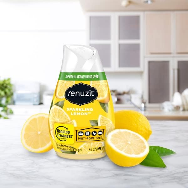 Renuzit Gel Air Freshener Sparkling Lemon 12 Count