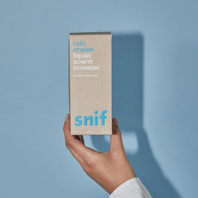 Snif Rain Check Scent Booster Clean and Crisp Scent 25 Loads Non-Irritating to Skin Clean Non-Toxic Vegan Cruelty Free 8.5oz