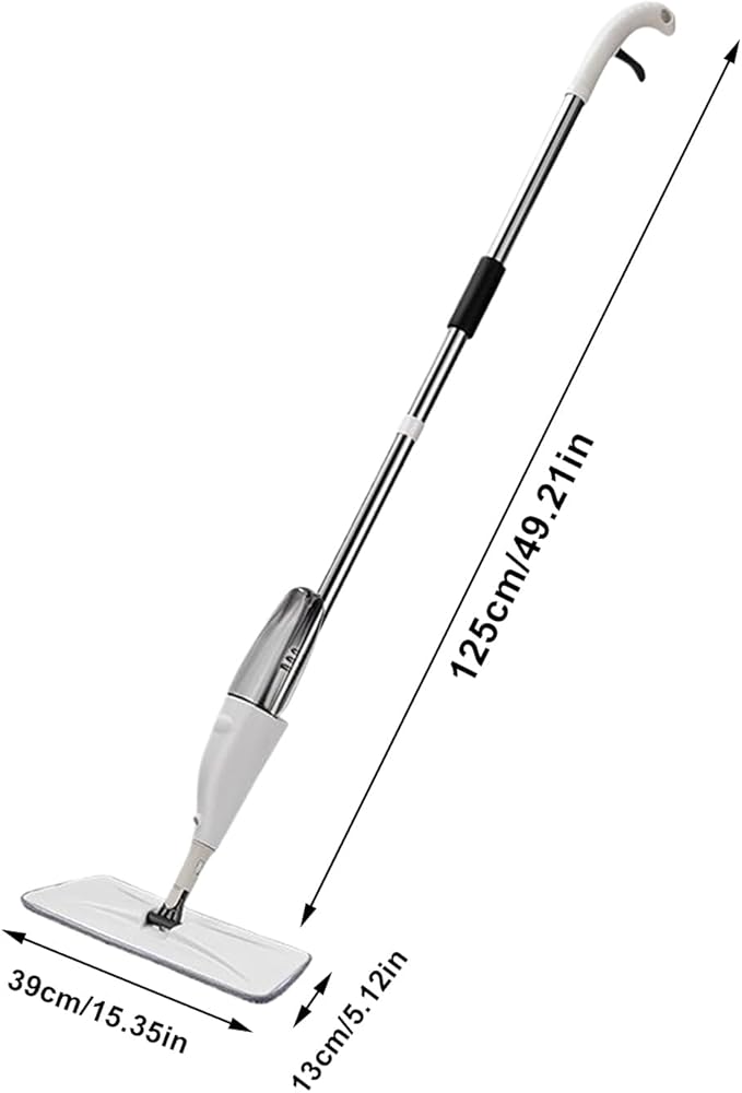 Mop with Spray – Cleaning Supplies with Refillable Bottle – Mops with Sprayer for Floor Cleaning | for Home Bedroom Living Room Apartment Office Wood Laminate Marble Floor