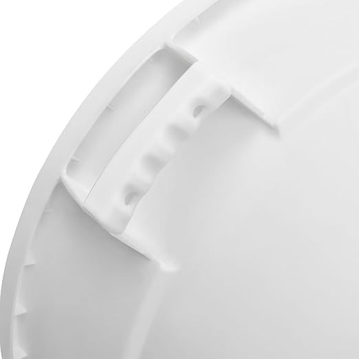 Global Industrial Commercial Round Trash Can 20 Gallon Capacity Plastic Garbage Can Indoor and Outdoor Utility Trash Can White 19 W x 22-1/2H No Lid