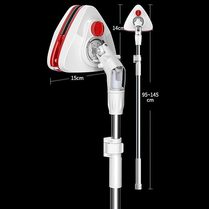 Glass Cleaning Tools Double-Sided Window Cleaner Glass Wiper Adjustable Magnetic Cleaning Tools with Telescopic Rod5~25mm