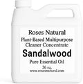 Multipurpose Cleaner Concentrate 36 oz | Plant-Based Non-Toxic Biodegradable | Streak-Free Cleaning for Kitchen Bathroom Glass &amp Floors (Sandalwood)