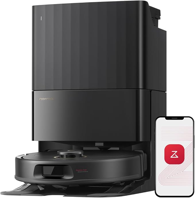 roborock Qrevo S5V Robot Vacuum and Mop FlexiArm Edge Mopping 12000Pa Suction Dual Zero-Tangle System Smart Obstacle Avoidance 10mm Mop Lifting Auto Mop Washing&ampDrying Self-Emptying&ampRe