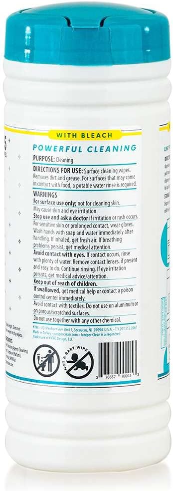 12 Pack Surface Cleaning Wipes with Bleach All-Purpose Cleaner for Bathroom Kitchen Office 420 Count Canister 7.5 x 7 Sheet Fresh Scent Lint Free &amp Durable