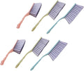 YARNOW 6pcs Thickened Hollow Handle Dusting Brushes for Bed and Sofa Cleaning Household Cleaning Tools Set in Blue Green and Pink for Home and Upholstery Care