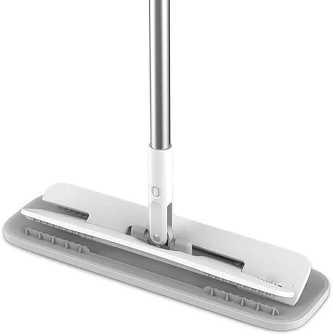 360 Degree Spin Mop with Large Microfiber Pads Flat Floor Telescopic Handle Home Windows Kitchen