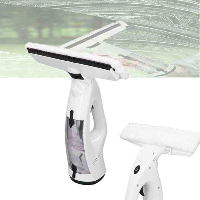 Electric Window Squeegee Glass Cleaner Tool 3 in 1 Mirror Window Cleaner Squeegee Kit with Spray Cordless Electric Window Vacuum for Windows Tiles Glass Mirror
