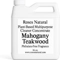 Multipurpose Cleaner Concentrate 36 oz | Plant-Based Non-Toxic Biodegradable | Streak-Free Cleaning for Kitchen Bathroom Glass &amp Floors (Mahogany Teakwood)