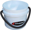 SHURHOLD 3.5 Gallon Heavy Duty World's Best Rope Handle Molded Plastic Bucket for Boats Cleaning Fishing Storage and Refuse - White