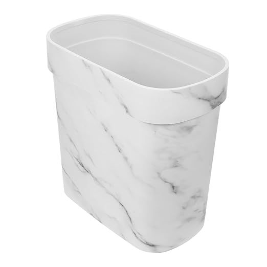 IMIKEYA Decorative Trash Can Waste Basket for Bedroom Kitchen Bathroom Rv Modern Design