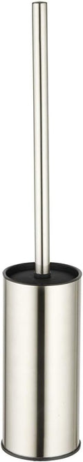 BGL Toilet Brush Holder Brushed Nickel Stainless Steel 304 Brushed Nickel Round Freestanding Toilet Bowl Brush and Holder for Bathroom
