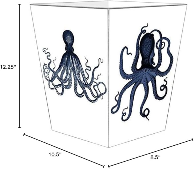 Marye-Kelley WB8406-Octopus Wastepaper Basket