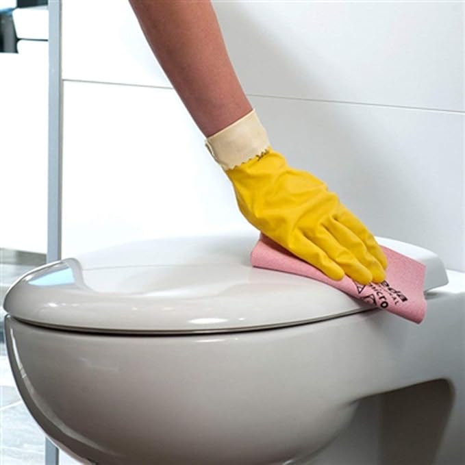 Vileda Professional | PVA Microfiber Cloth Red | All Purpose Cleaning Shammy | Synthetic Chamois Towel | Smooth &amp Absorbent Materials | 5 Pack