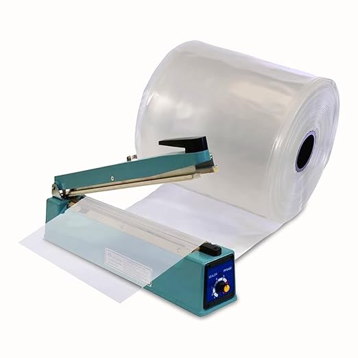 Aluf Plastics Lay Flat Poly Tubing - Food-Grade Polyethylene 12” x 500’ 2 Mil Thickness EQ 1 Roll Made in the USA. Lay-Flat Ducting Fits: Hockey Stick Skis Rugs Pipes