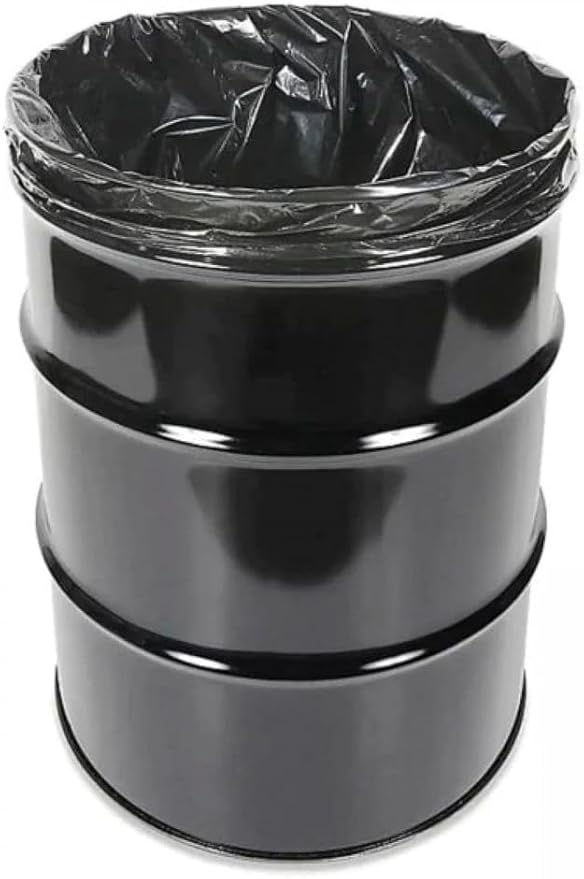 Farm Plastic Supply - 55 Gallon Trash Bags 6 Mil - Contractor Trash Bags Heavy Duty Garbage Bags (50)