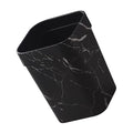 TOYANDONA Square Marble Trash Can Lidless Wastebasket for Kitchen Bathroom and Office Garbage Container Opening Stylish Home and Office Decor