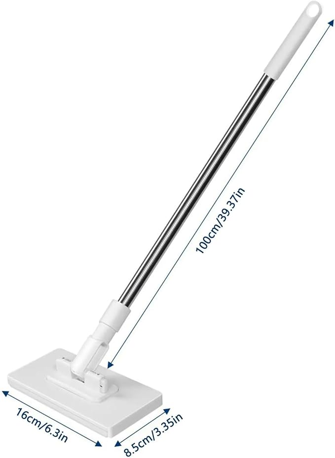 Extendable mop Wet and Dry Dual-use 360° Rotating mop with 4 Washable Microfiber Cloths Suitable for Household Cleaning.