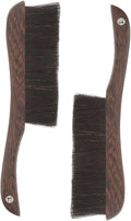 Ciieeo 2pcs Wooden Horsetail Bed Brush Soft Bristle Cleaning Brush for Furniture Car Piano Guzheng Long