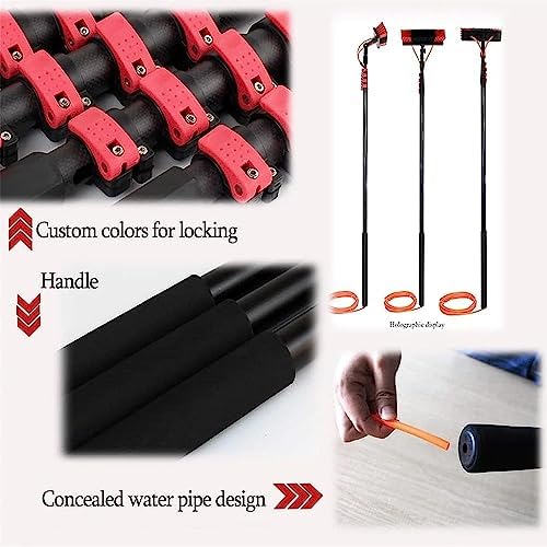 Glass Cleaning Brush Home Water Fed Telescopic Pole Kit Solar Panel Brush Rotating for Photovoltaic PanelWindow Cleaning Pole Water Fed Pole Kit Water Fed Telescopic Brush Photovoltaic Pane
