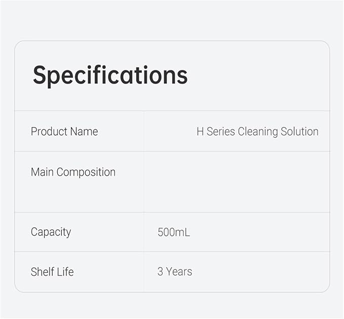 500mL Floor Cleaning Solution. Compatible With Dreame. W10 Pro / H11 / H11 Max / H12 / H12 Pro / M12 Vacuum Cleaner Specific Quick Cleaning Solution