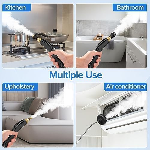High Pressure Steam Cleaner Steamer for Cleaning Handheld Portable Steam Cleaners for Home Steamer for Car Detailing Steam Cleaner for Upholstery Kitchen Bathroom Grout and Tile