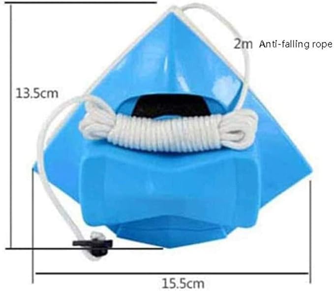 Outside Magnetic Window Cleaner Window Cleaner Double-Sided Window Cleaning Brush Tools Fit for High-Rise Glass Windows15-24Mm Double-Layer Glass