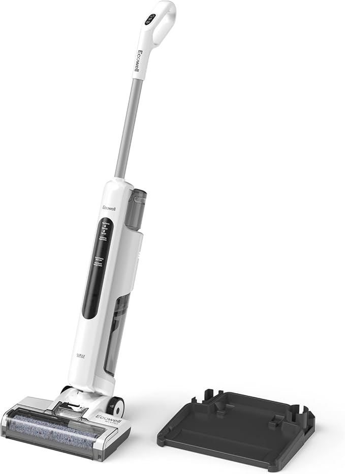 Ecowell Cordless Wet Dry Vacuum Cleaner and Mop with Self Cleaning for Hard Floor and Area Rug Vacuum Cleaner 8.2 Pounds