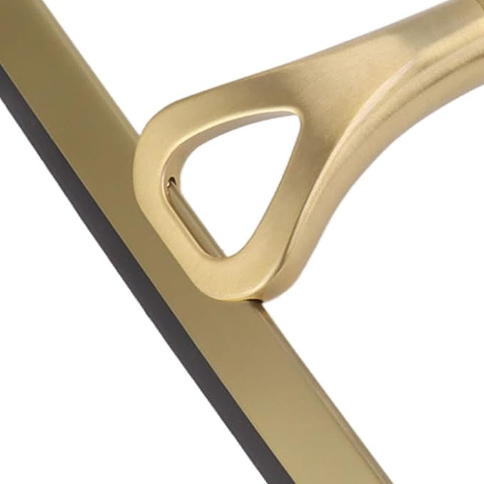 8.9x8.7inch Gold Stainless Steel Shower Squeegee Window Squeegee with Hanging Hook - Glass Wiper Squeegeer Cleaning Tool for Clean Ceramic TileShower Door MirrorWindowCar GlassTable Top