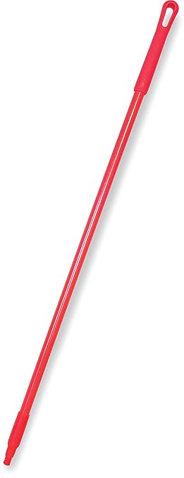 SPARTA 41225EC05 Fiberglass Broom Handle Mop Handle Replacement Handle With Acme Threaded Tip For Commercial Cleaning 48 Inches Red