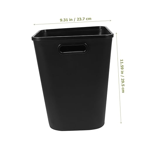 PRETYZOOM Enhanced Capacity Trash Can Kitchen Waste Basket Office Wastebasket Bin Bathroom Accessories Garbage Bin