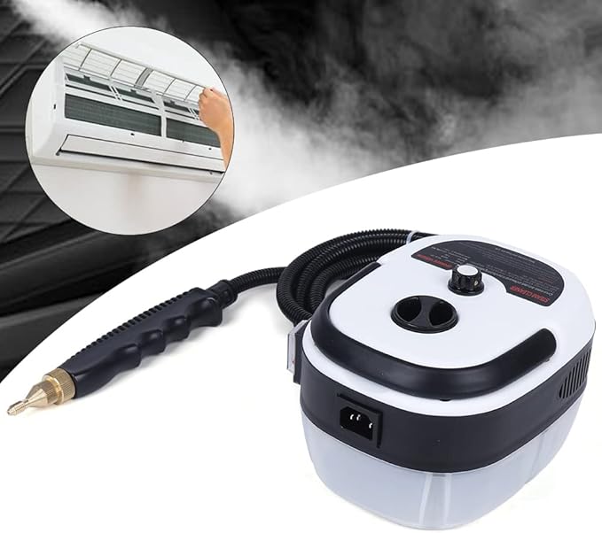 High Temp Steam Cleaner HouseholdHandheld Detailing Cleaning MachinePortable Cleaning Machine for Stove CleaningPot Cleaning Kitchen Range Hood Cleaning and Wall Cleaning2500W