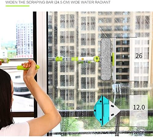 Upgraded Telescopic High-rise Window Cleaning Glass Cleaner Brush for Washing Dust Household Tools