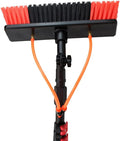 Professional 20FT Telescopic Water Fed Pole Window Cleaning Kit - Outdoor Glass &amp Solar Panel Brush with Extension Spray Washer System for Effortless Cleaning